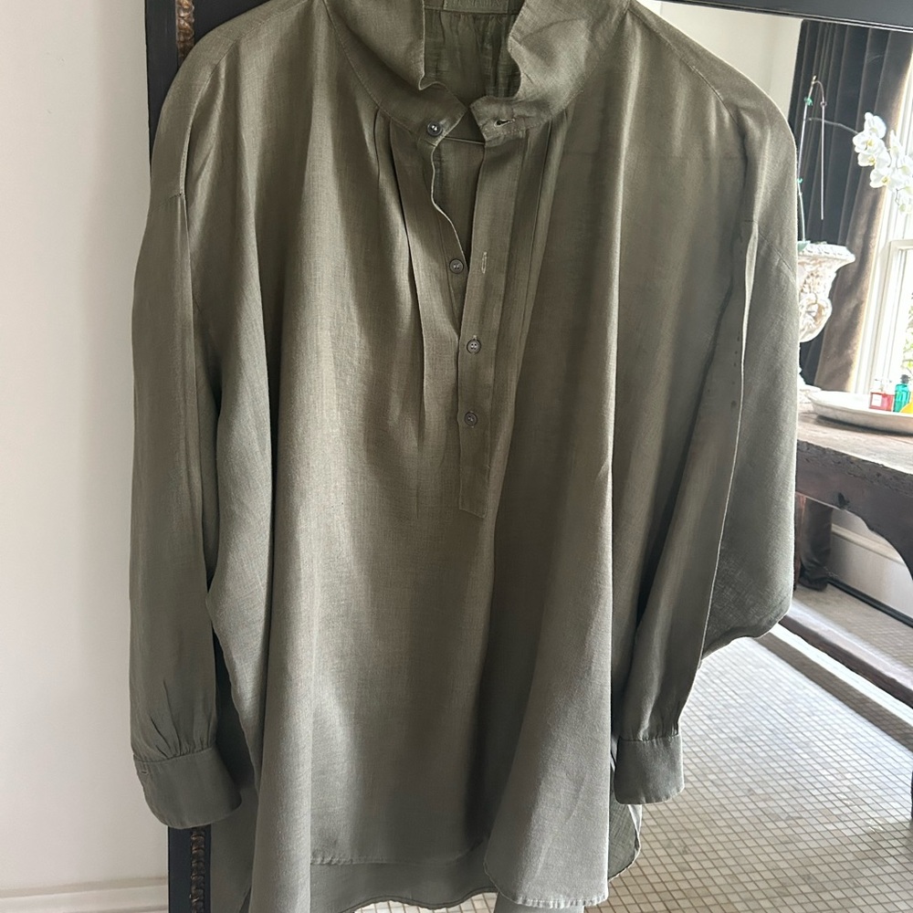 CP Shades Olive Green Midi Dress